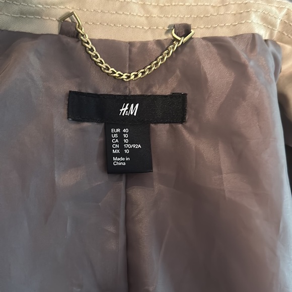 H&M KNEE LENGTH TRENCH COAT - Picture 5 of 6